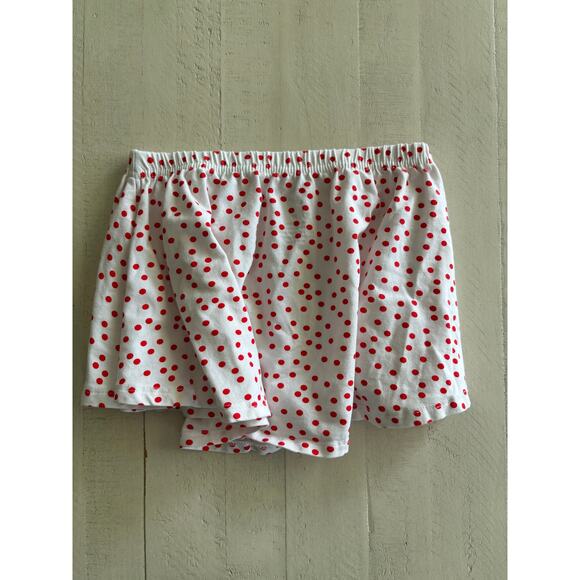 June and January White with Red Polka Dots Twirl Skirt Size 3T EUC - Picture 3 of 3